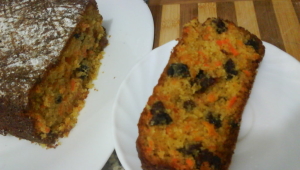 Bizcocho de zanahorias con pasas Thermomix®